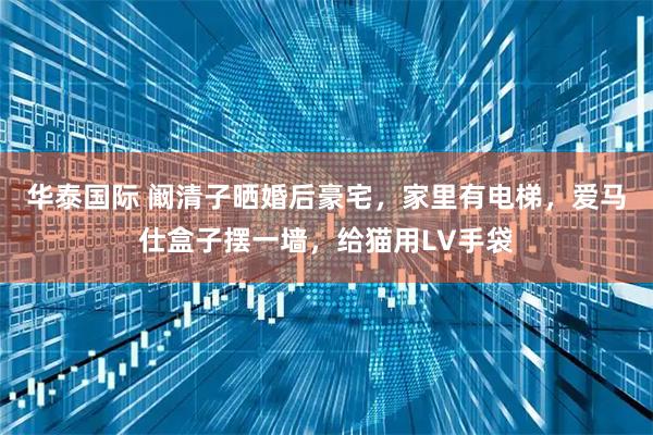 华泰国际 阚清子晒婚后豪宅，家里有电梯，爱马仕盒子摆一墙，给猫用LV手袋