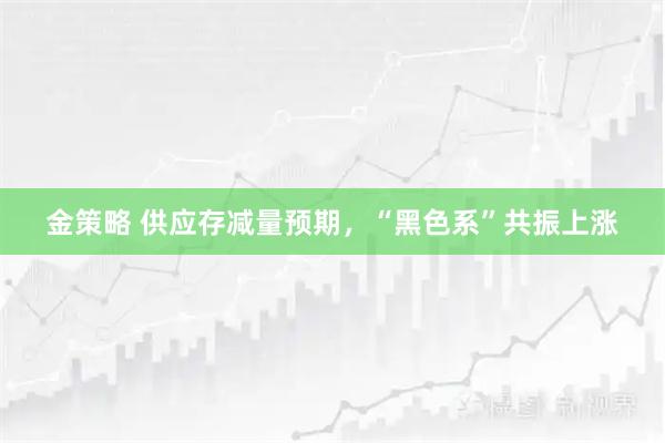 金策略 供应存减量预期，“黑色系”共振上涨